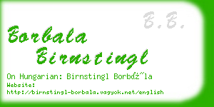 borbala birnstingl business card